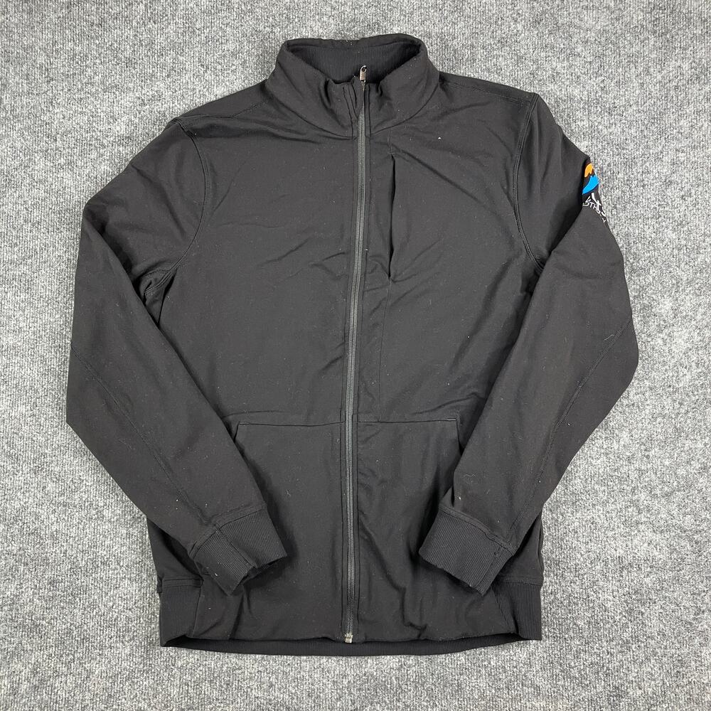 Lululemon Black Jacket Mens XL Full Zip Lightweight Stretch Casual Outdoor Layer